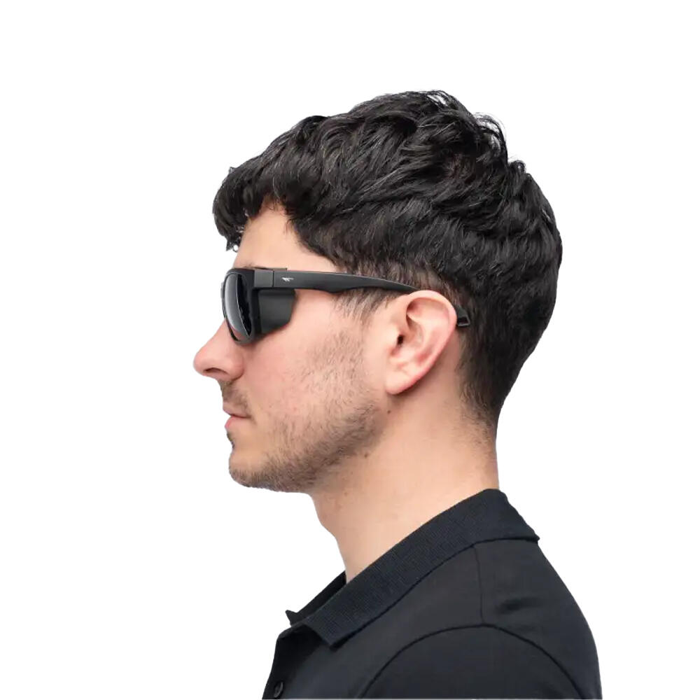 Sonnenbrille "Haldor" Damen und Herren Schwarz 3/4