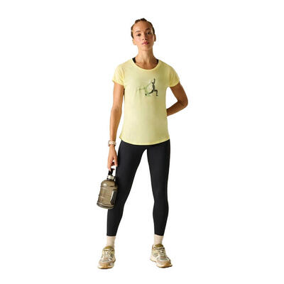 Dames serenity yoga pose tshirt (was geel)