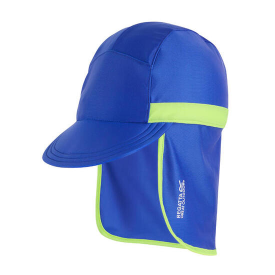 Casquette Avec Protègenuque Enfant (Bleu Olympien / Vert Pâle)