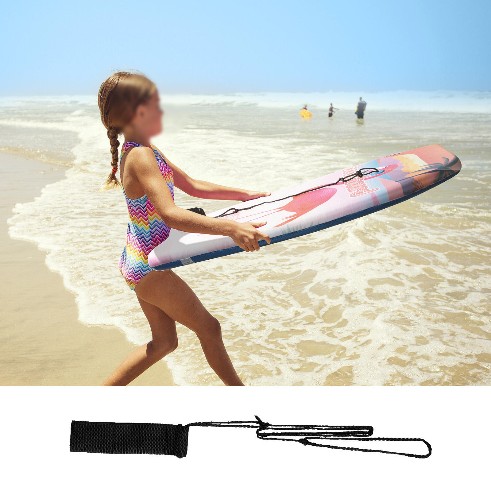 83,8 cm Boogie Board Bodyboards 2er-Set, leicht mit Leine 6/7