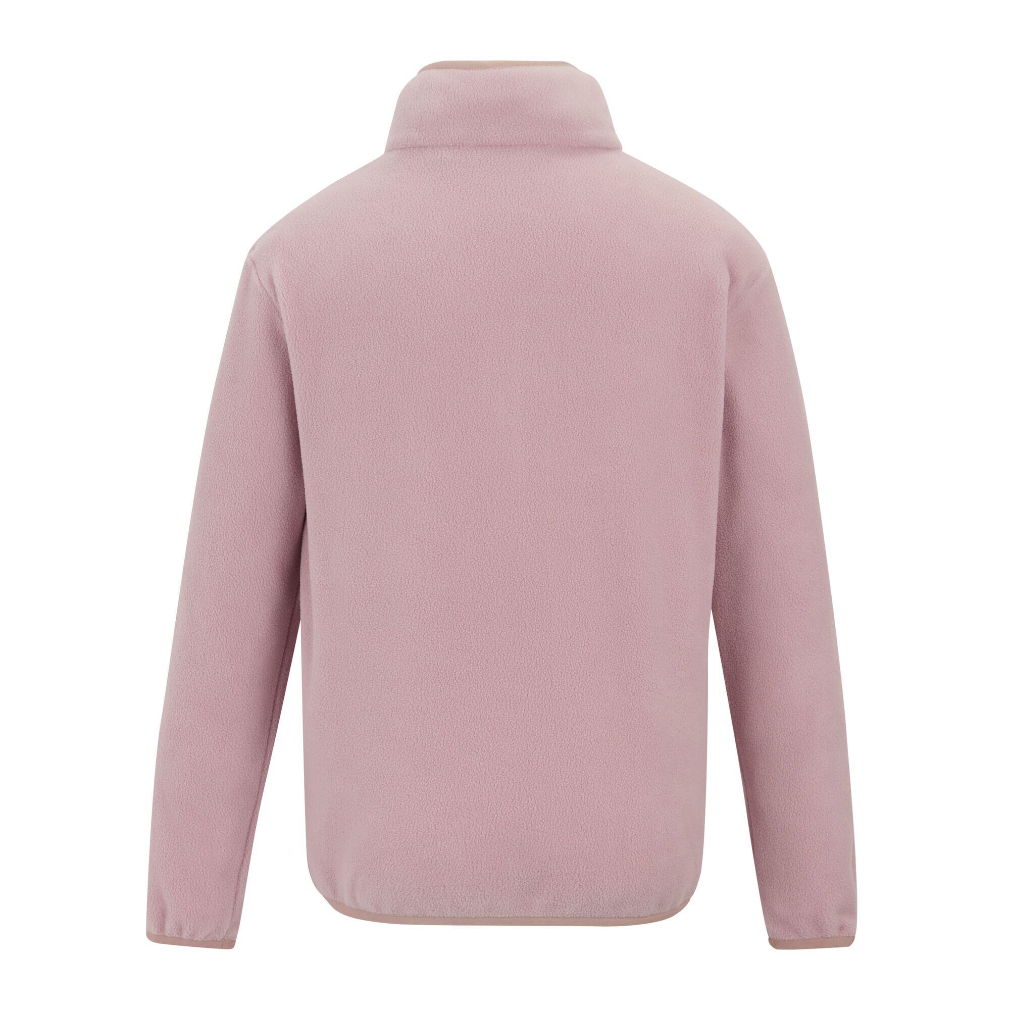 Childrens/Kids Frankie Half Zip Fleece Top (Powder Lilac) 2/5