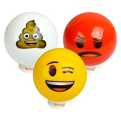 Official Emoji Mini 3 Dodge Ball Set - Angry, Wink and Poop 2/2