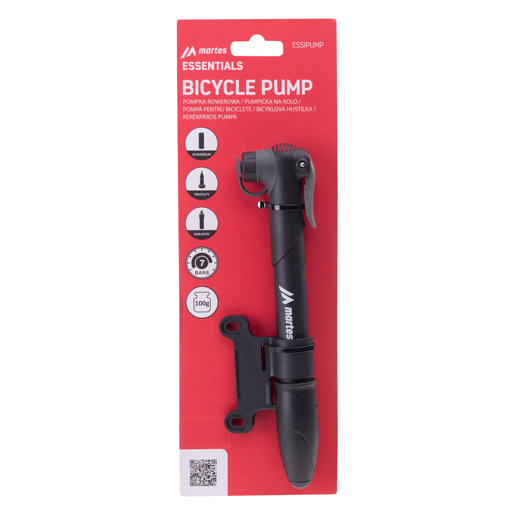 Pompe à vélo Martes Essentials Essipump 3/3