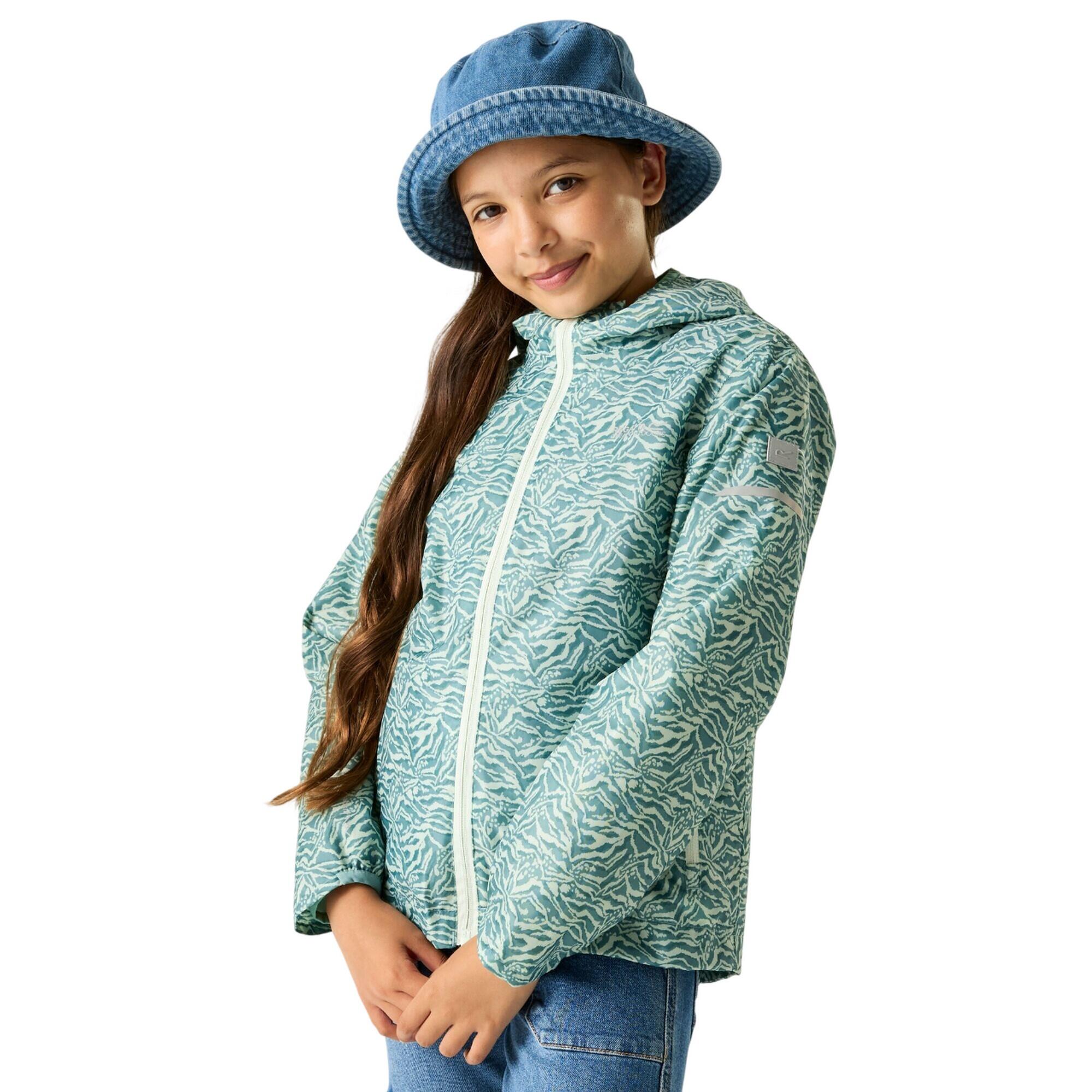 Veste Imperméable Motif/style Imprimé Animal Enfant (Turquoise Pâle) 3/5
