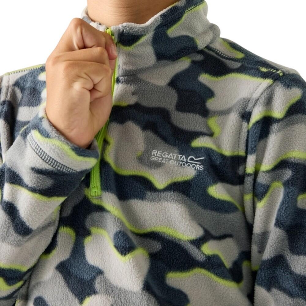 Haut Polaire Motif/style Camouflage HOT SHOT Enfant (Orage Foncé) 3/5