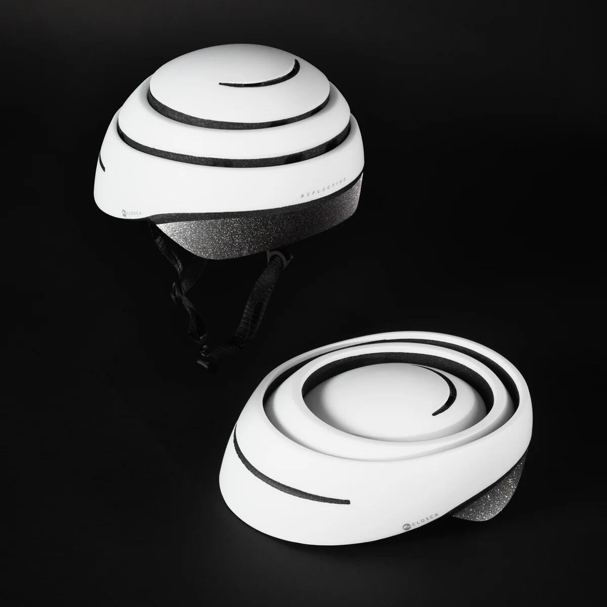 Capacete refletor para bicicleta. Capacete dobrável urbano. 3/5