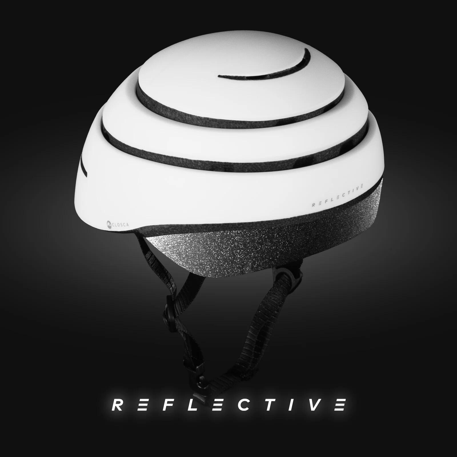 Capacete refletor para bicicleta. Capacete dobrável urbano. 2/5