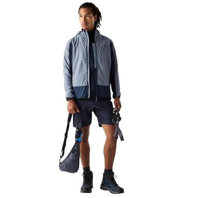 Heren endurance tweekleurige stretch midlayer (kwik/navy)