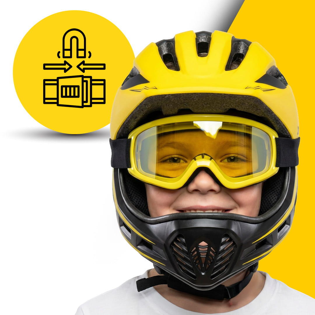 Kask rowerowy dziecięcy Full Face Szczękowy Xrider Bezpieczny 4/7