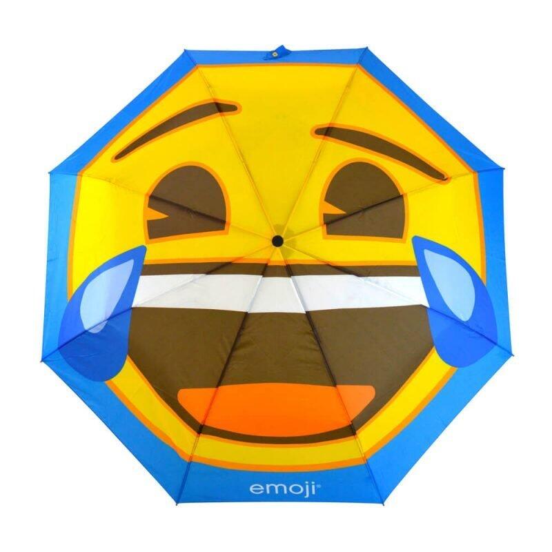 Emoji Crying with Laughter Compact Umbrella 3/5