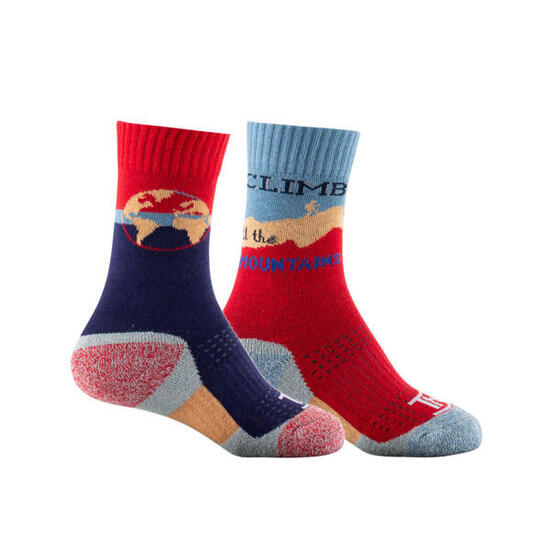 Lot de 2 paires de mi-chaussettes WORLD EXPLORER (enfant)