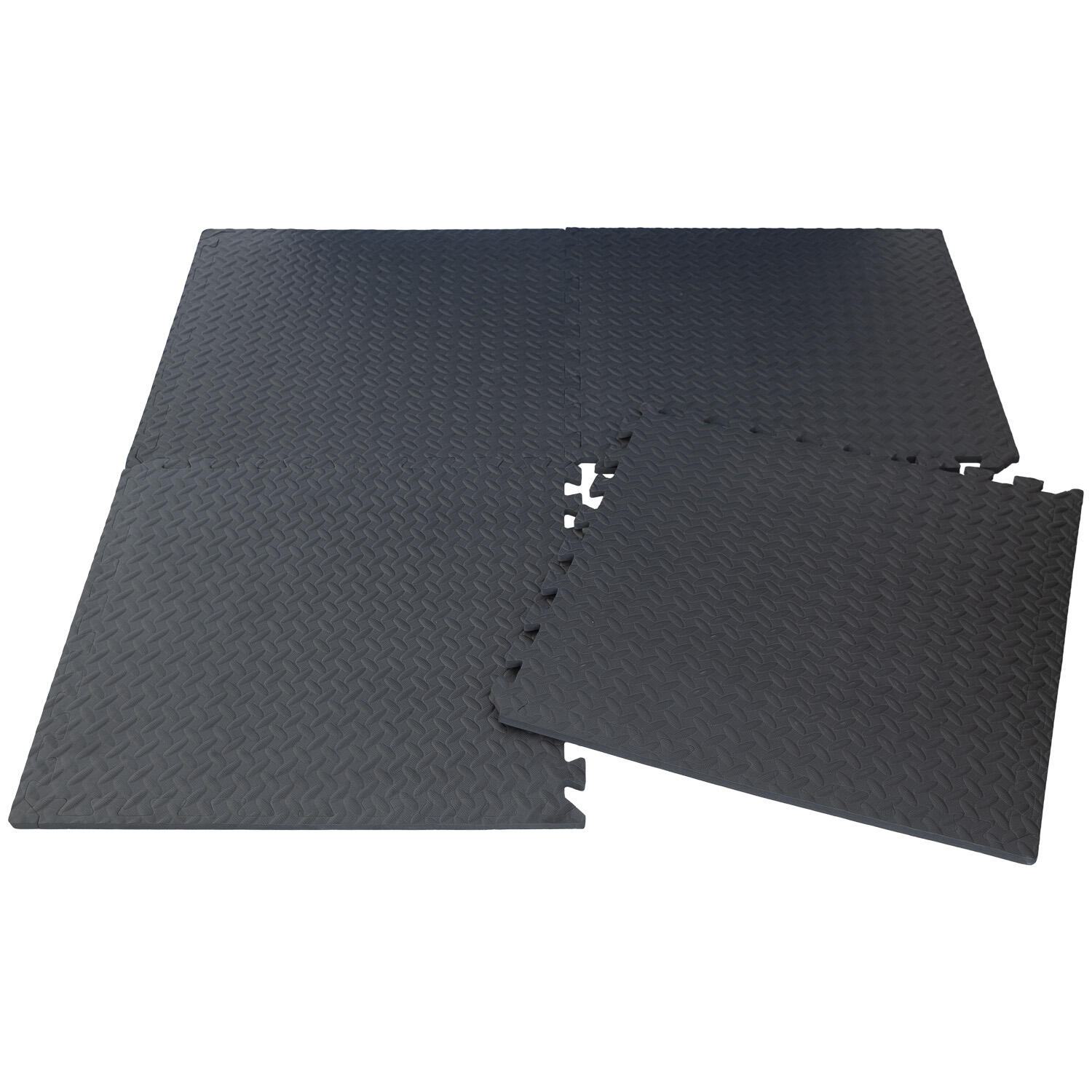 Pack 4 Losetas Suelo Eva 12mm Maximpro Grond Negro 1/4