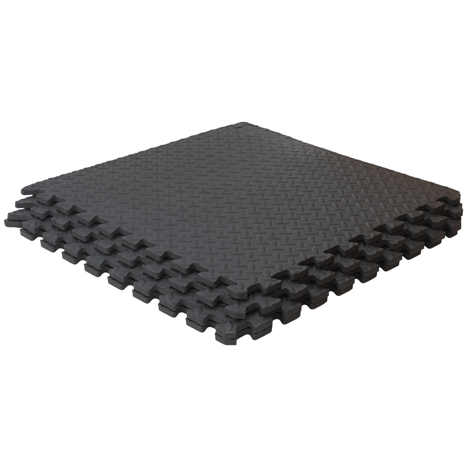 Pack 4 Losetas Suelo Eva 12mm Maximpro Grond Negro 3/4