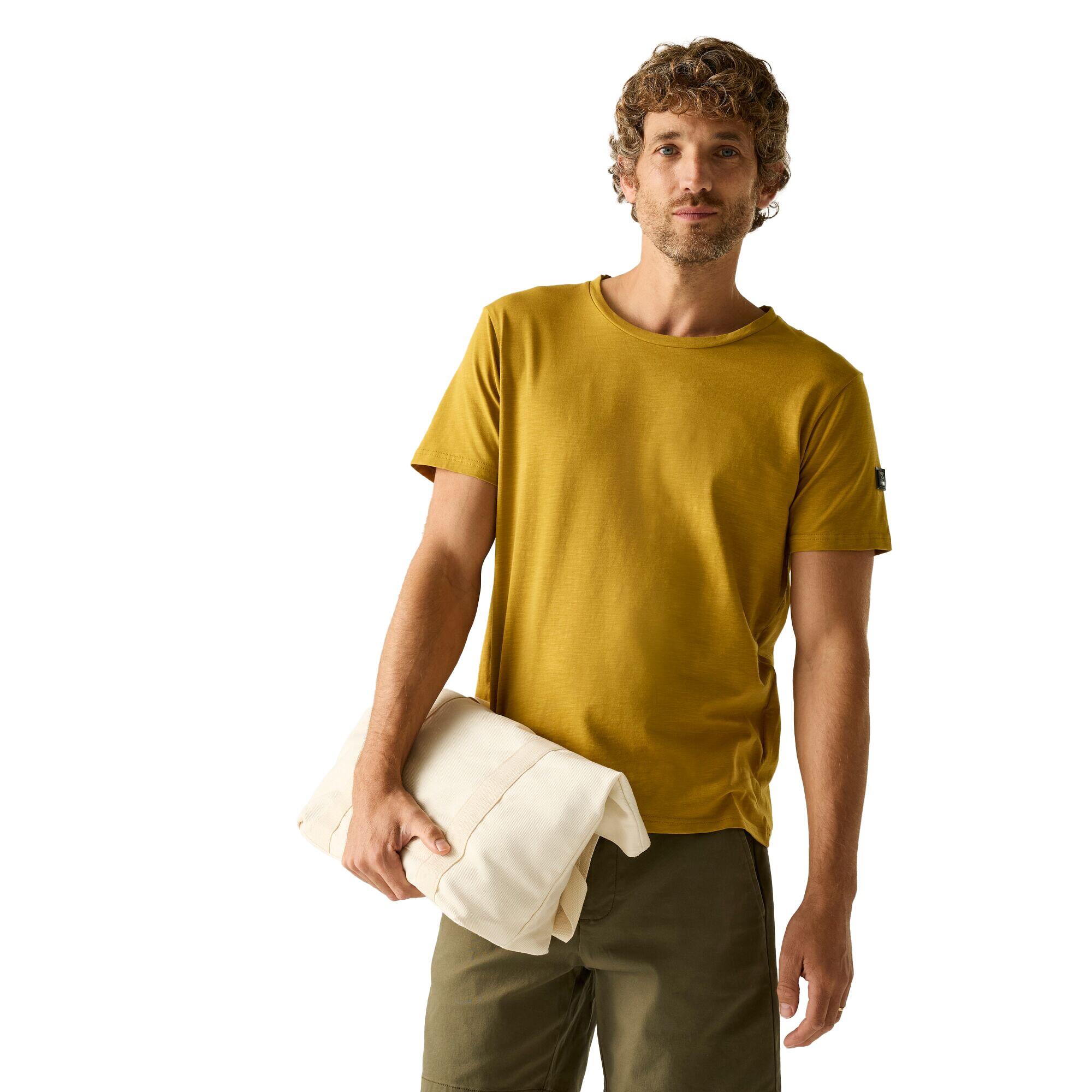 Tricou Drumeții În Natură Regatta Finlo Logo Bărbați