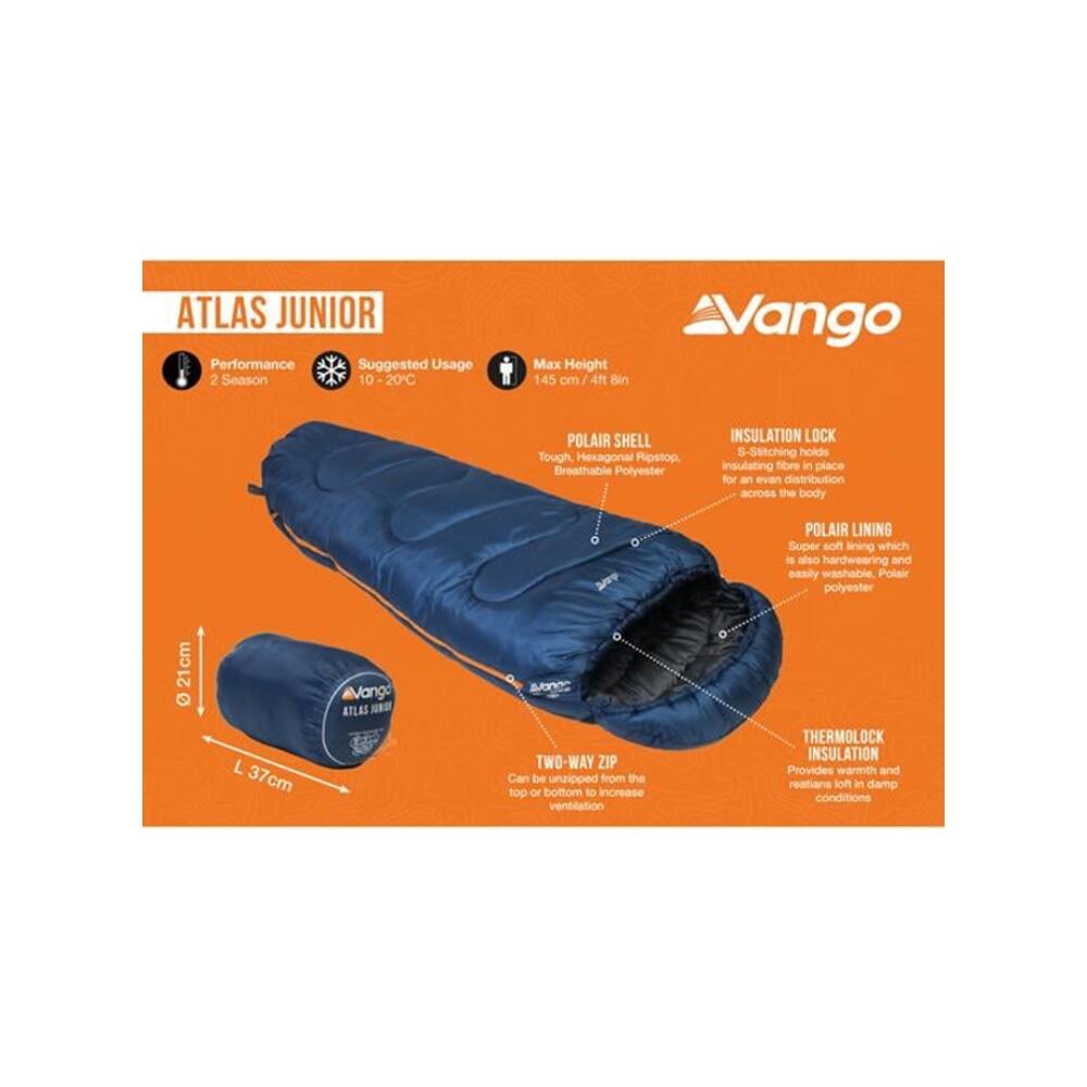 Śpiwór jednoosobowy dziecięcy Vango Atlas Junior 3/3