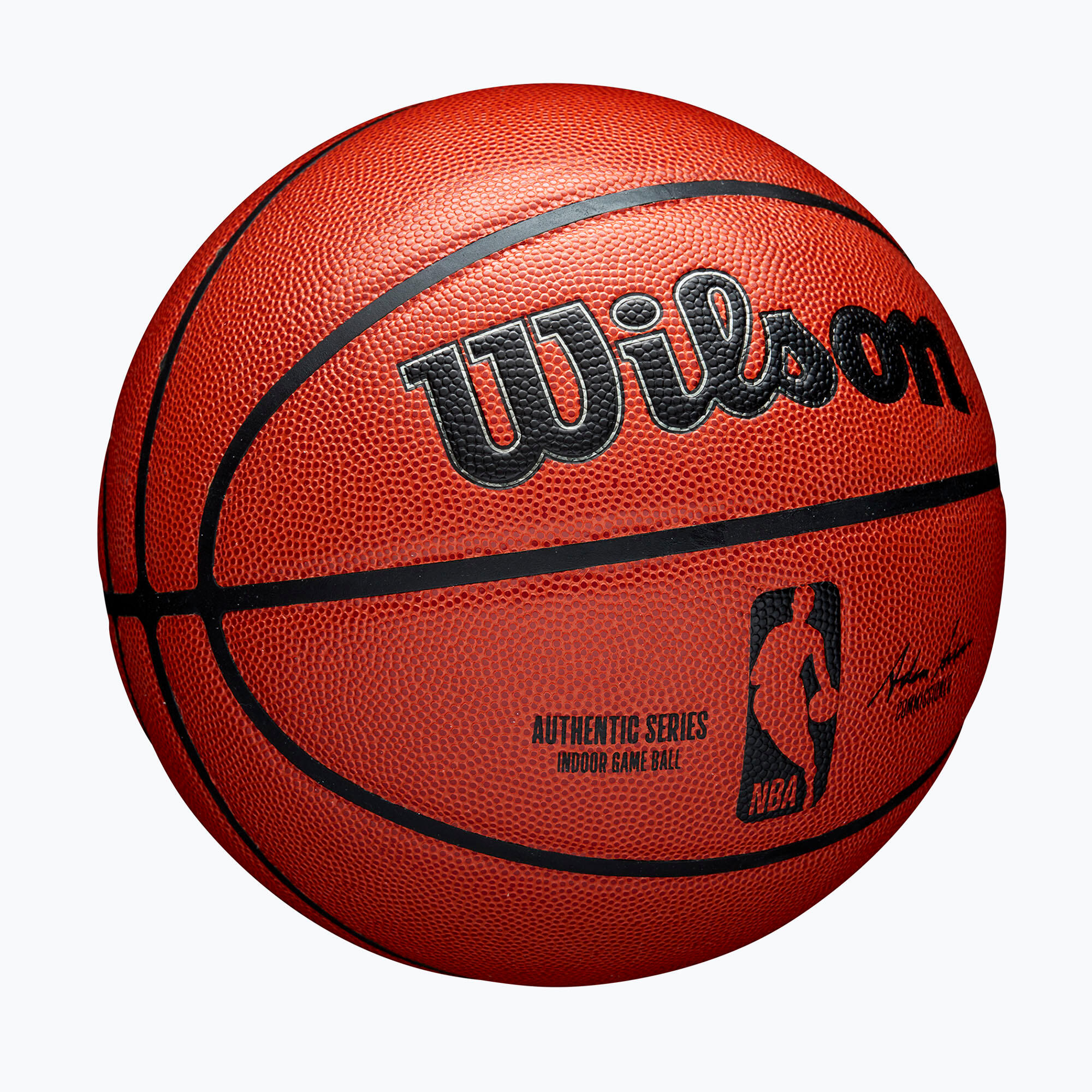 Piłka do koszykówki Wilson NBA Authentic Indoor orange rozmiar 7 2/7