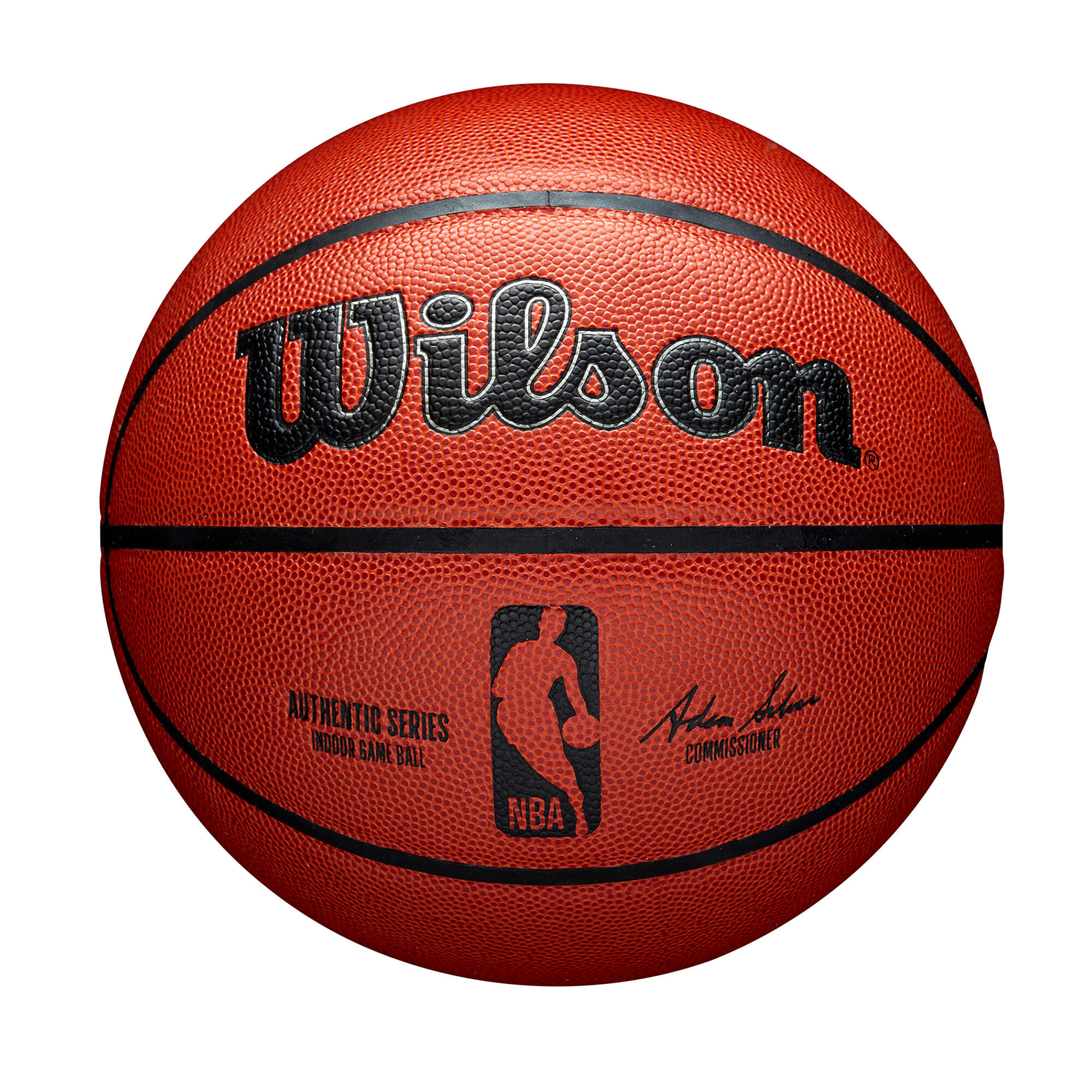 Piłka do koszykówki Wilson NBA Authentic Indoor orange rozmiar 7 7/7