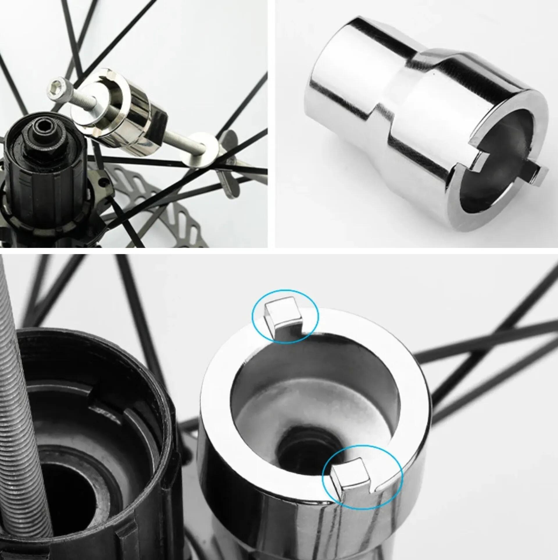 ferramenta desmontagem corpo roda livre bicicleta BTT estrada M6 3/6