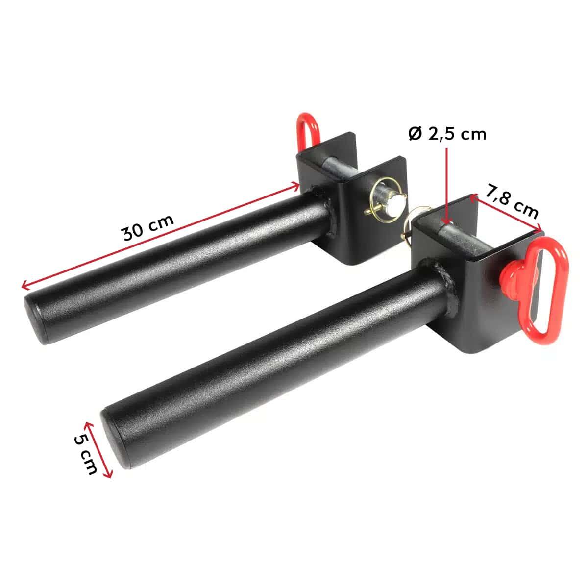 33cm Ø 50mm Stahlscheibenhalter für Racks (Satz von 2) 3/5