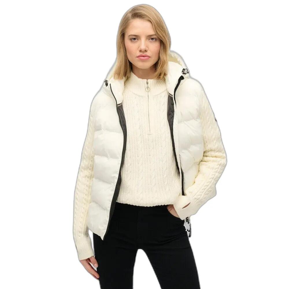 Giacca a vento con cappuccio e maniche in maglia donna Superdry 5/7