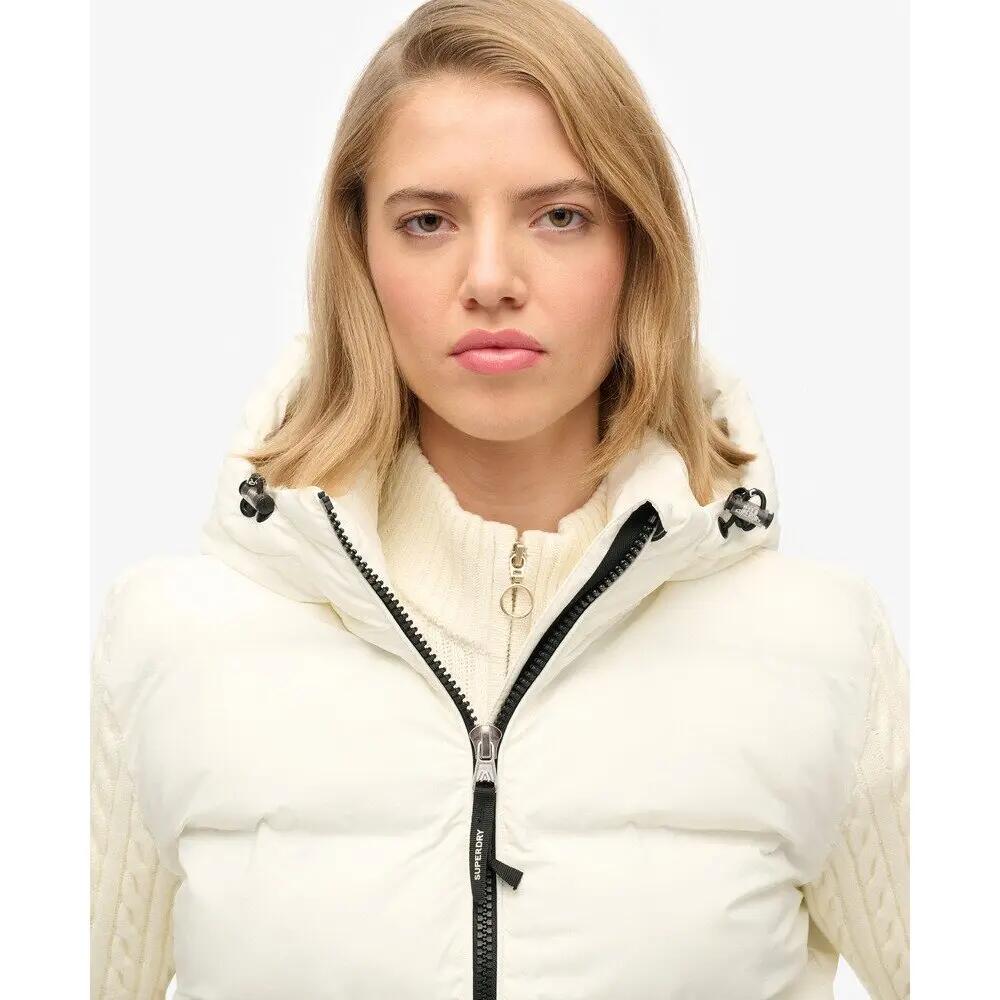 Giacca a vento con cappuccio e maniche in maglia donna Superdry 7/7