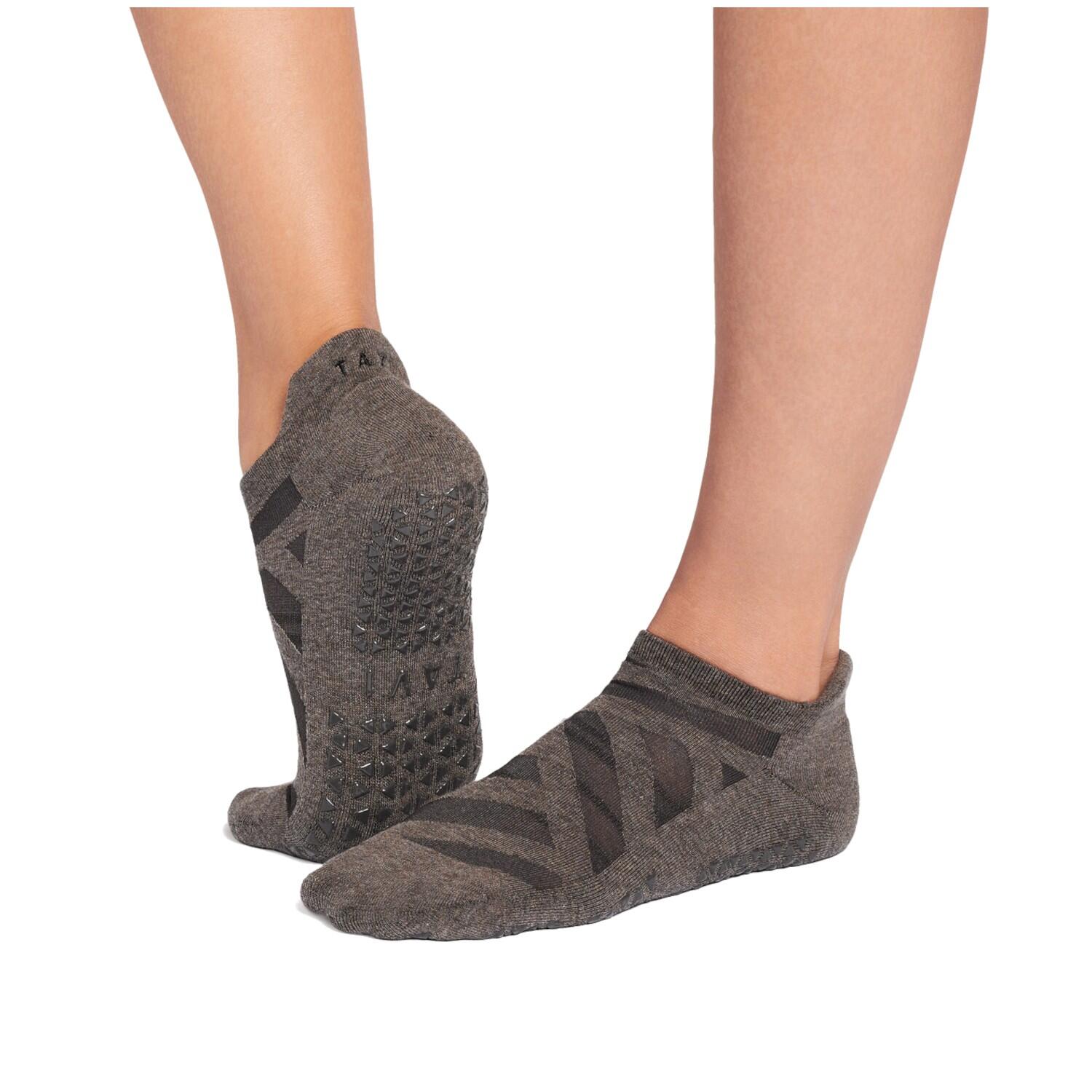 Tavi Savvy Yoga No-Show Grip Socks - Roodbruin - 36/39 3/4