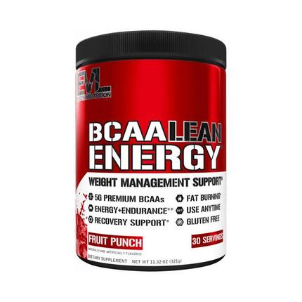 EVL Nutrition BCAA Lean Energy (30 serv) Fruit Punch - Acides aminés - BCAA