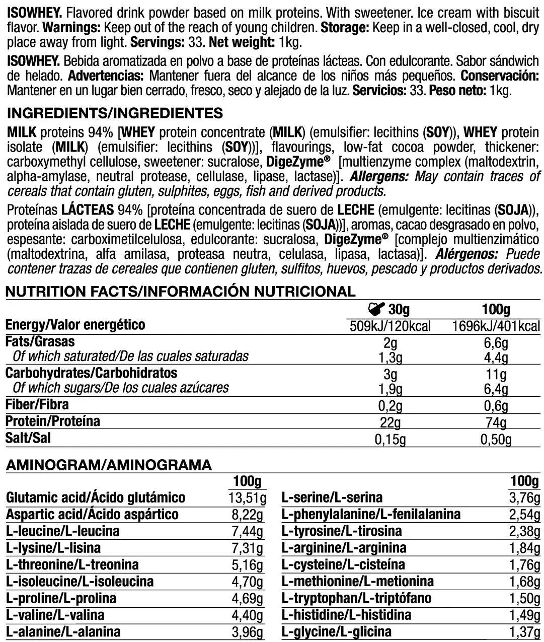 IsoWhey - Sandwich gelato Quamtrax da 1 kg 2/3