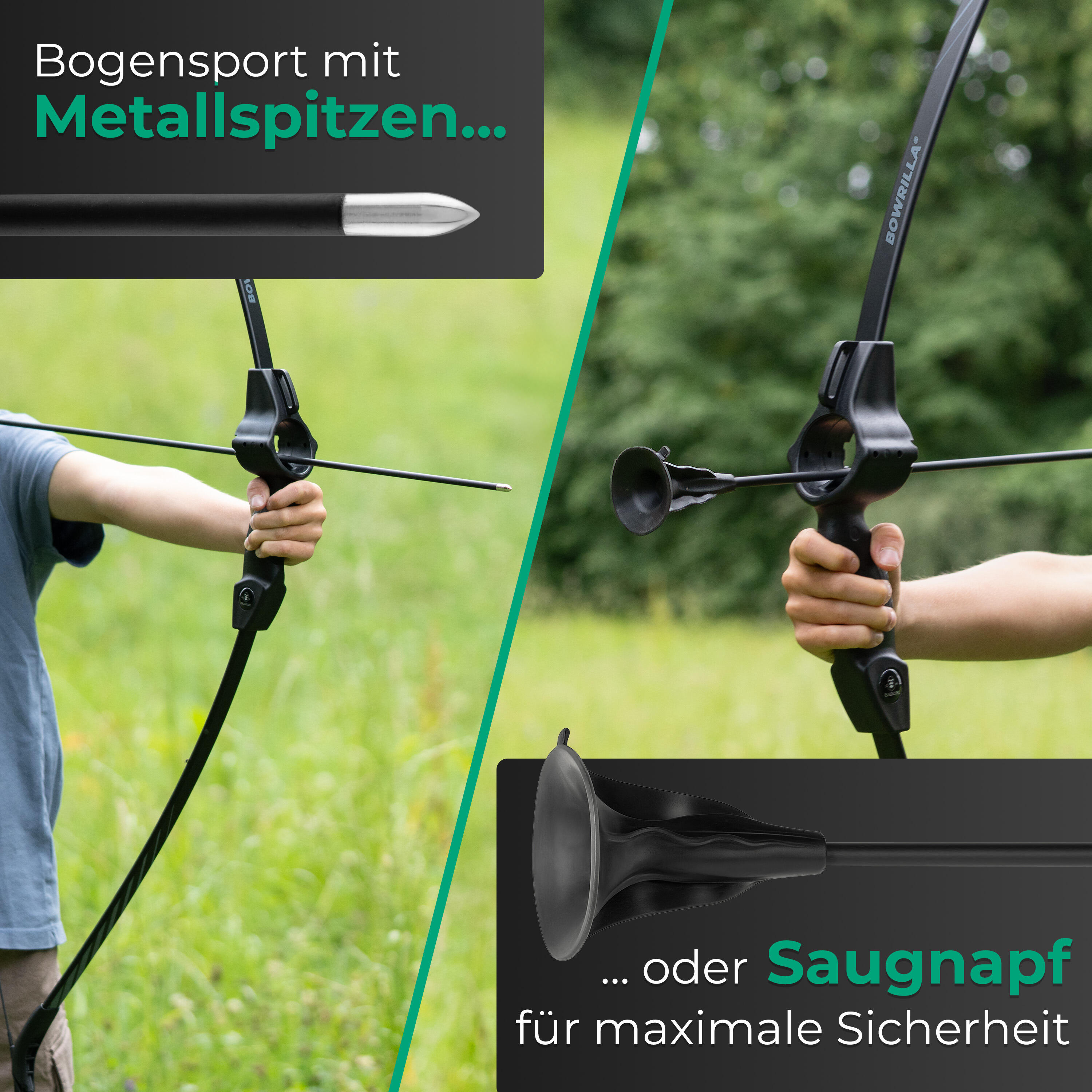 Pfeil und Bogen Set mit Zielführungsloch für Kinder ab 6 Jahren 6/7
