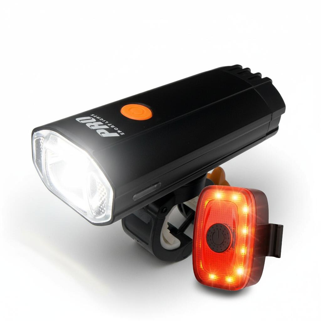 Bicycle Light Set 1200 and 120 Lumen LED Bicycle Lights