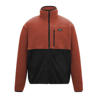 Heren frankie colour block full zip fleecejack (arctic/moonlight denim)