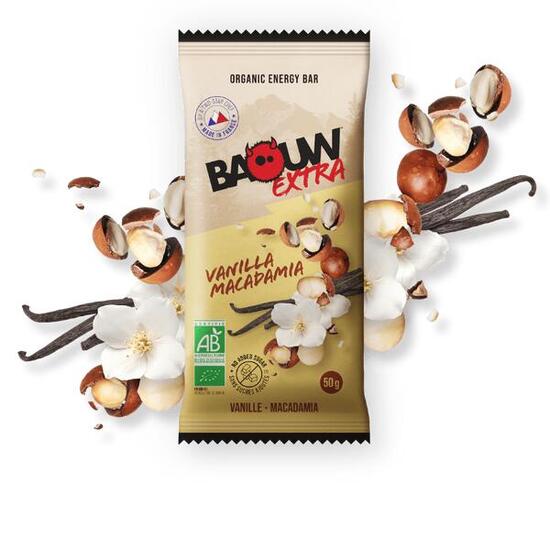 Barre Extra BIO goût vanille et macadamia 50 g