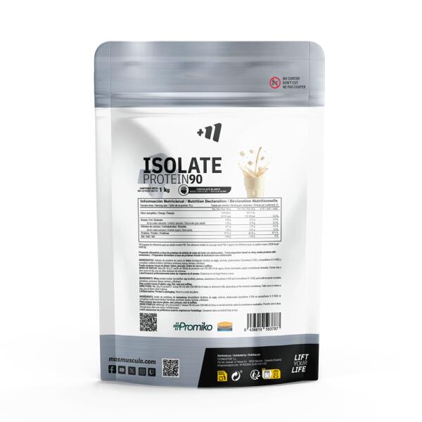 Izolat 90 CFM - 1 kg białej czekolady MASMUSCULO