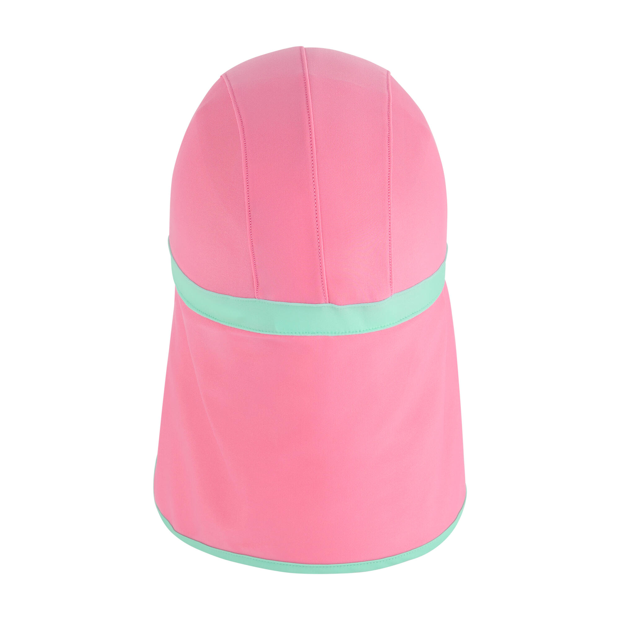 Kappe mit Nackenschutz für Kinder Pink Lemonade/Eisgrün 2/5
