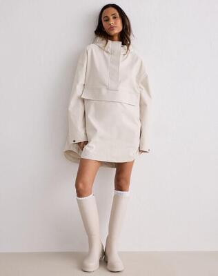 Dames jas waterdicht oversized zwart