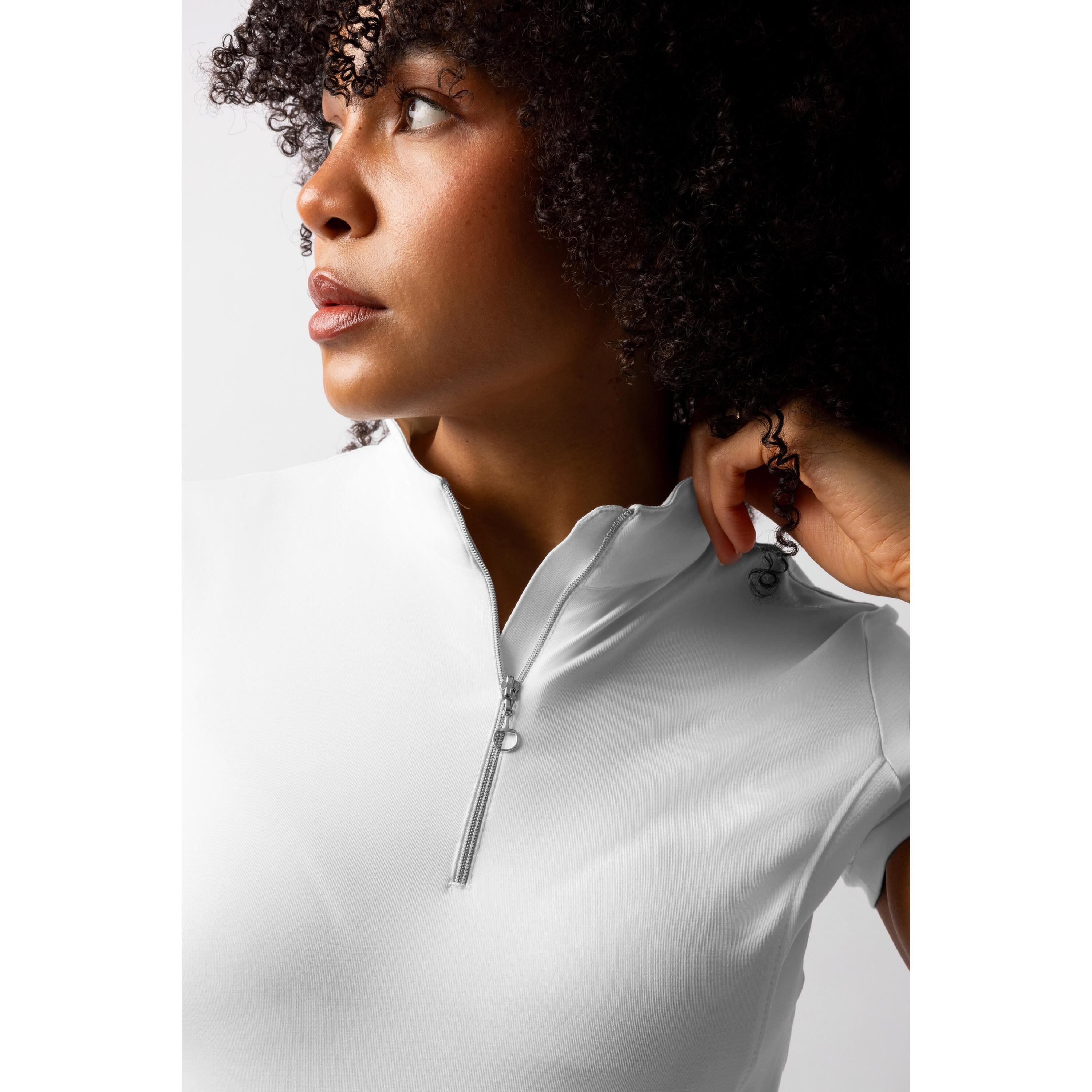 Damen Trainings-T-Shirt mit Reißverschluss Horze Mina 7/7