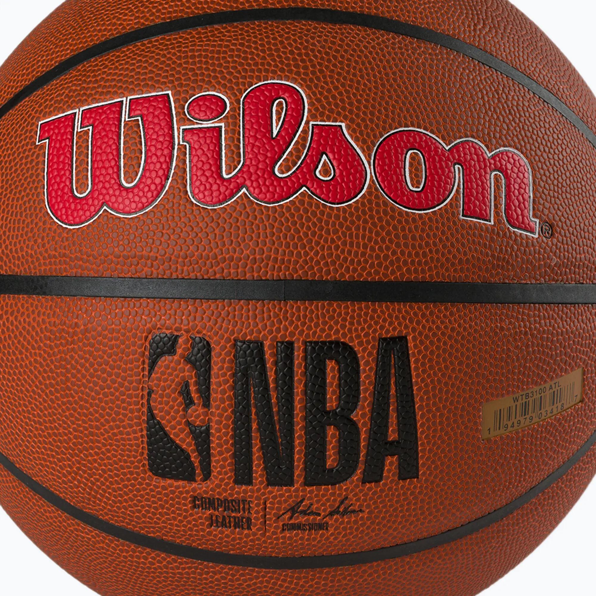 Piłka do koszykówki Wilson NBA Team Alliance Atlanta Hawks brown rozmiar 7 3/5