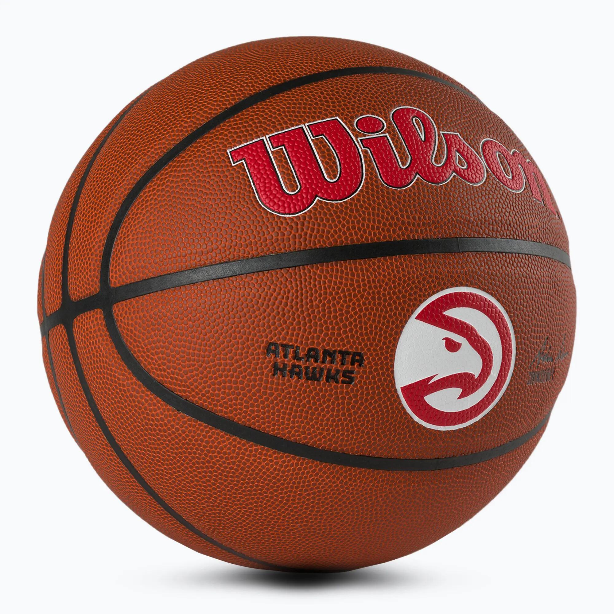 Piłka do koszykówki Wilson NBA Team Alliance Atlanta Hawks brown rozmiar 7 2/5