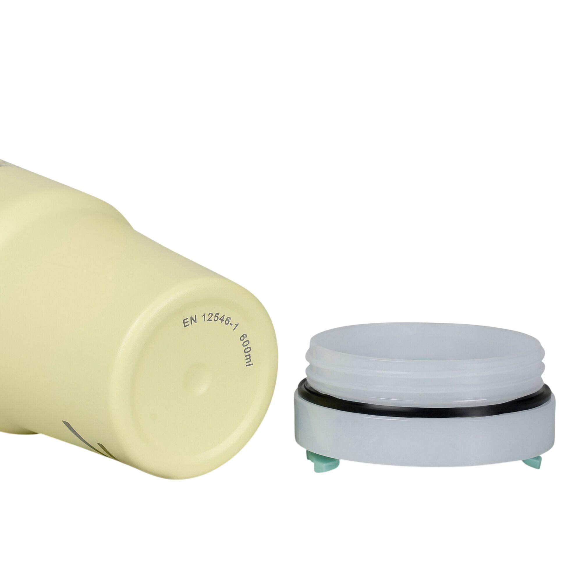 Reisebecher "Thermulate", Isoliert, 600ml Damen und Herren Kanarien-Gelb 4/5