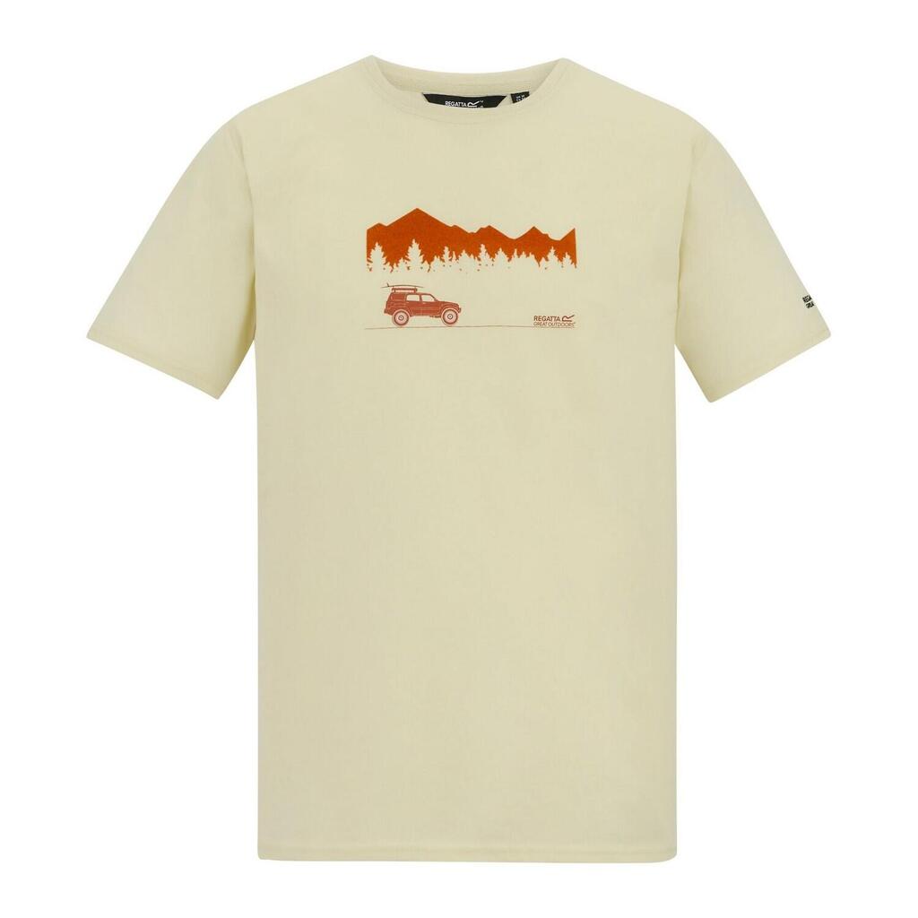 Mens Cline IX Wilderness TShirt (White Stone)