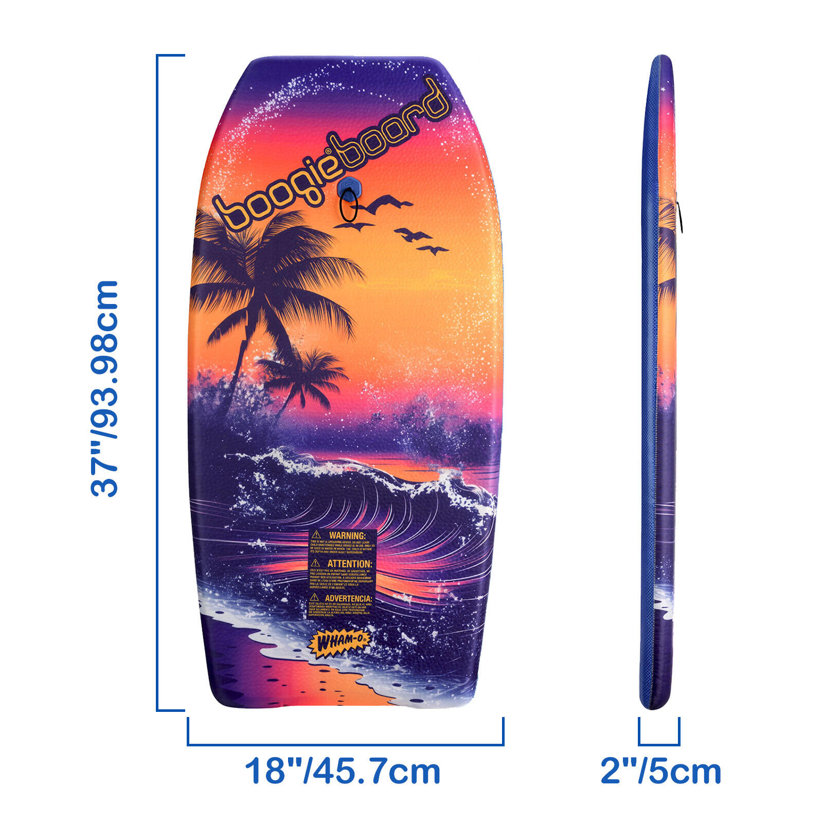 Confezione da 2 bodyboard da 93,98 cm con laccetto da polso 2/7