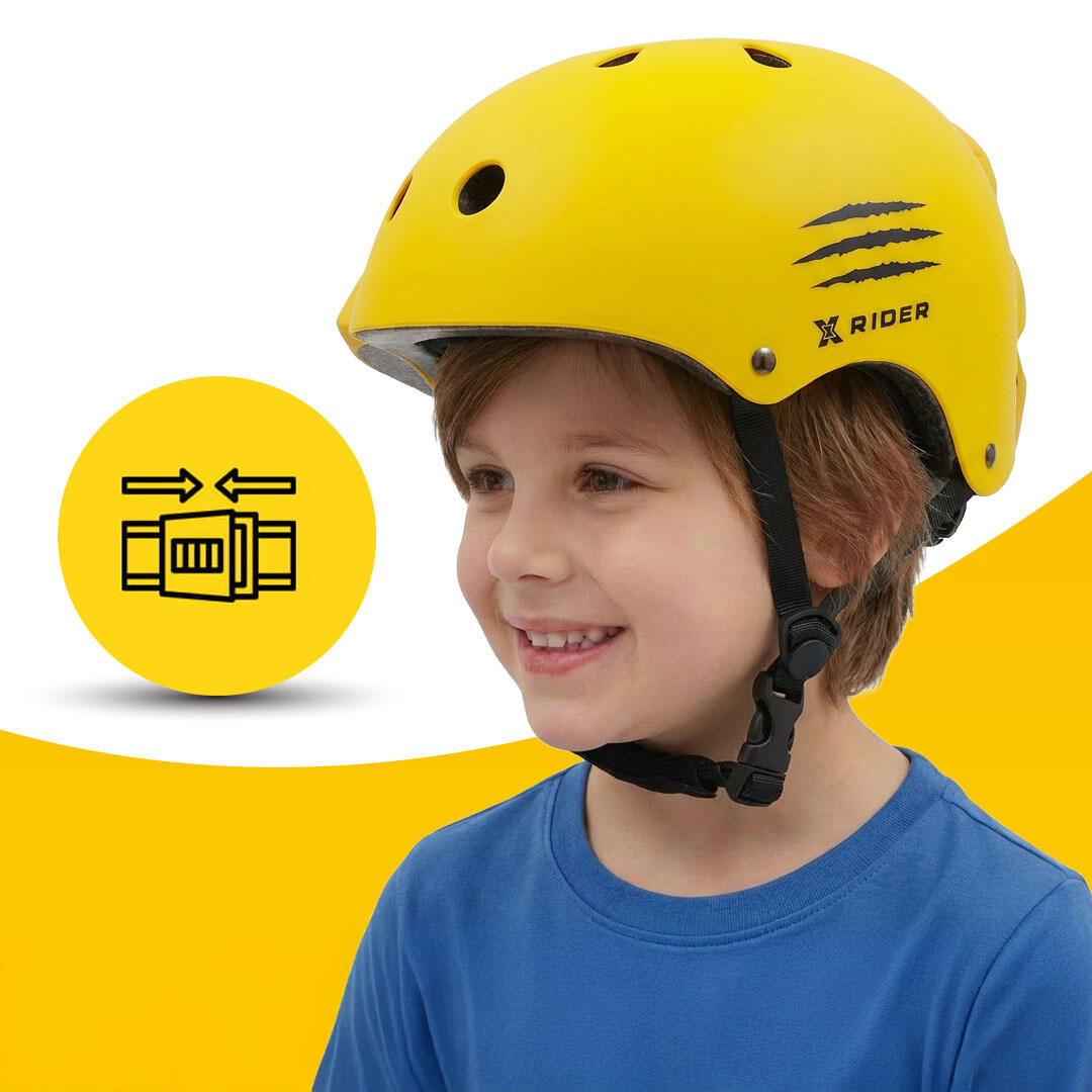 Kask rowerowy dziecięcy Uniwersalny Xrider Bezpieczny Regulowany 4/7