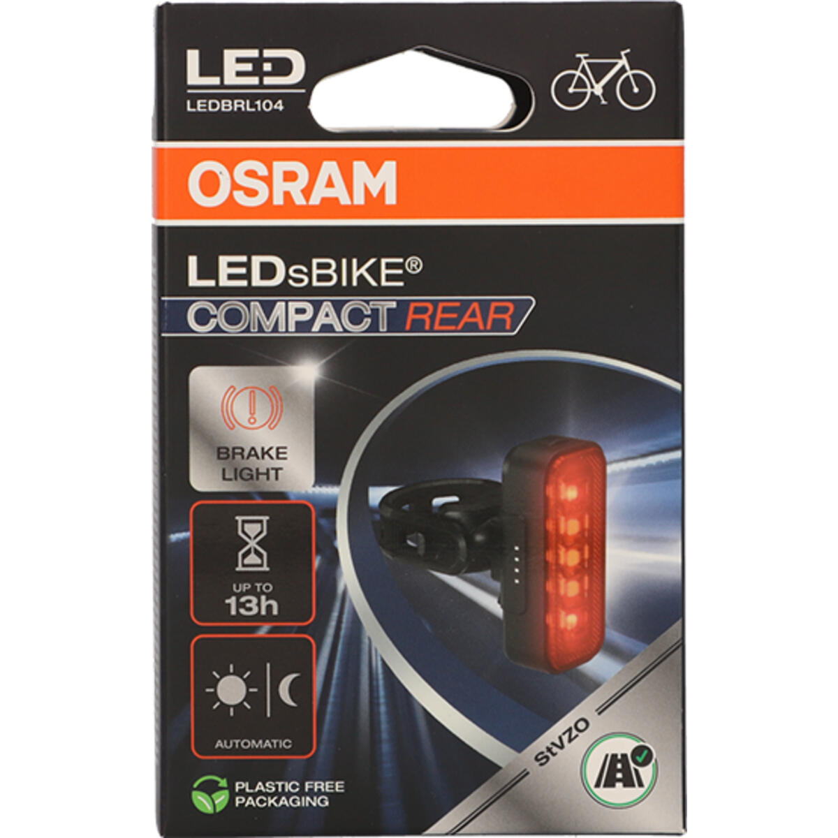 Tylny światło ładowane przez USB-C Osram Compact Rear 6/7