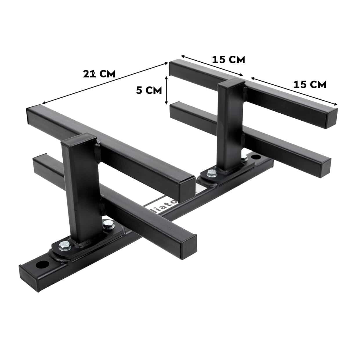 Soporte mural de acero para mancuernas GladiatorFit 4/5