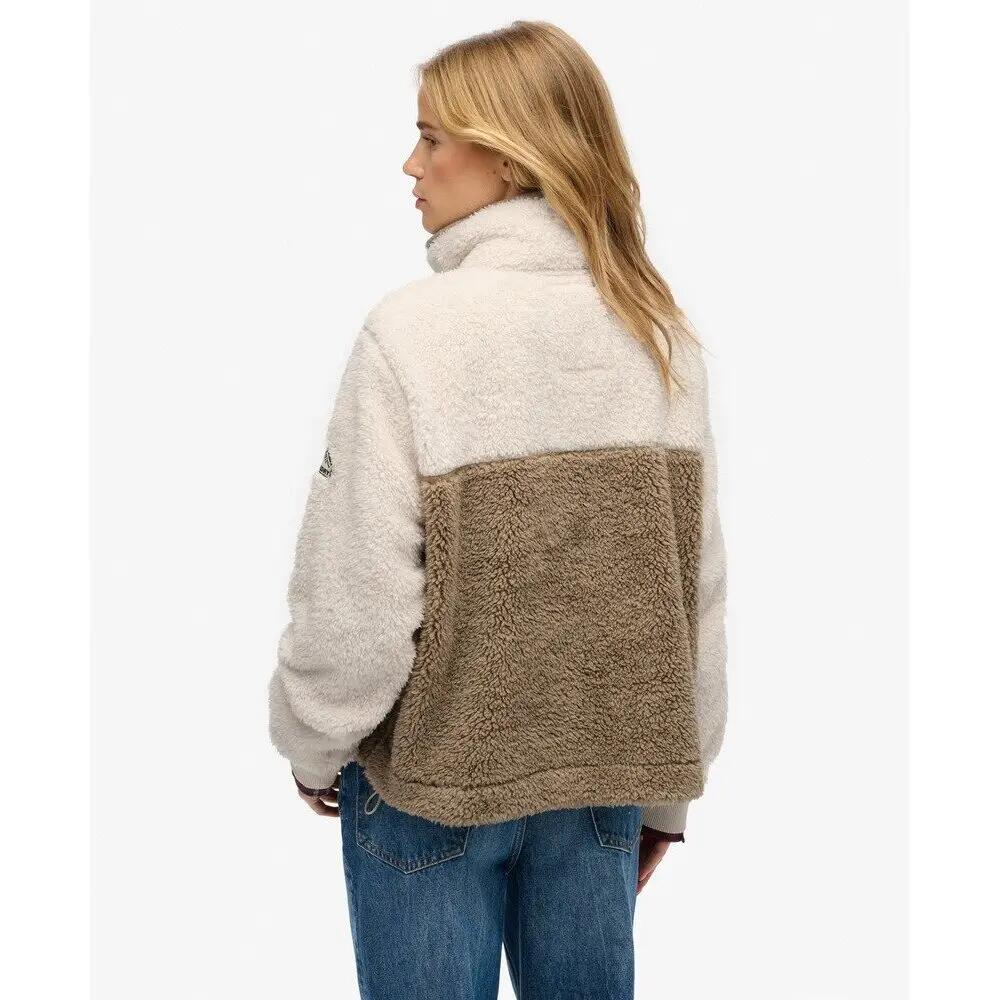 Superweiche Teddyjacke für Frauen Superdry Mash Up 5/6