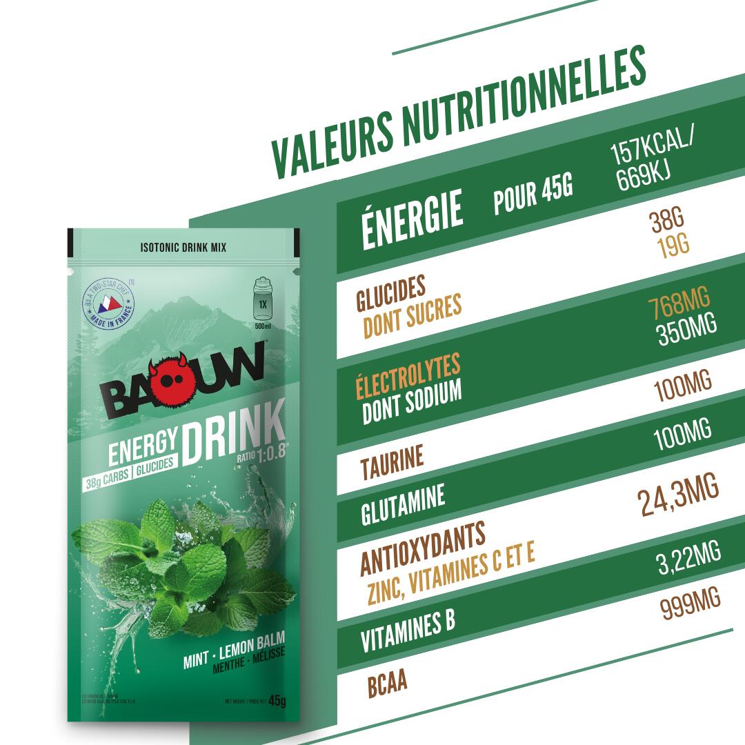 Energiegetränk Minze-Melisse. Beutel à 45 g. 3/6
