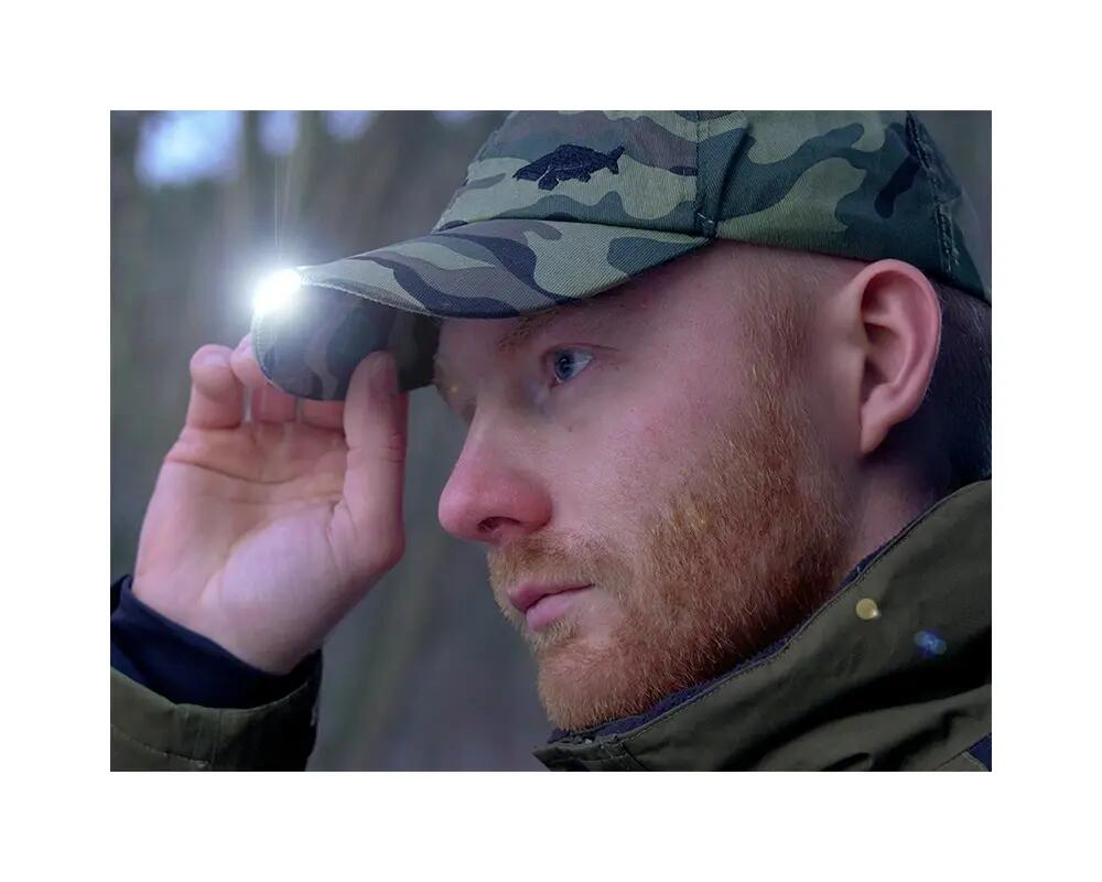 Casquette LED OutLINE Camo - Casquette avec 5 LED - Coton 4/7
