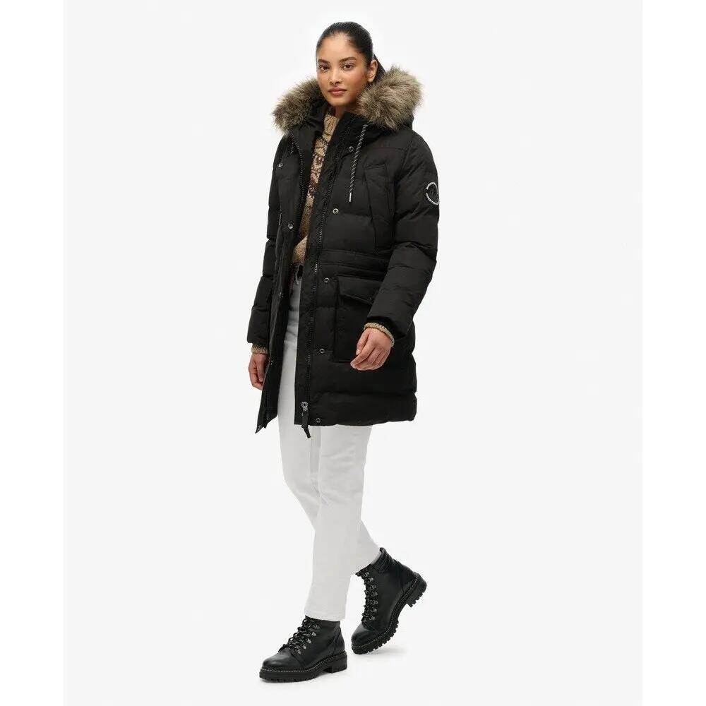 Plumífero de longitud media de mujer Superdry Everest 6/7