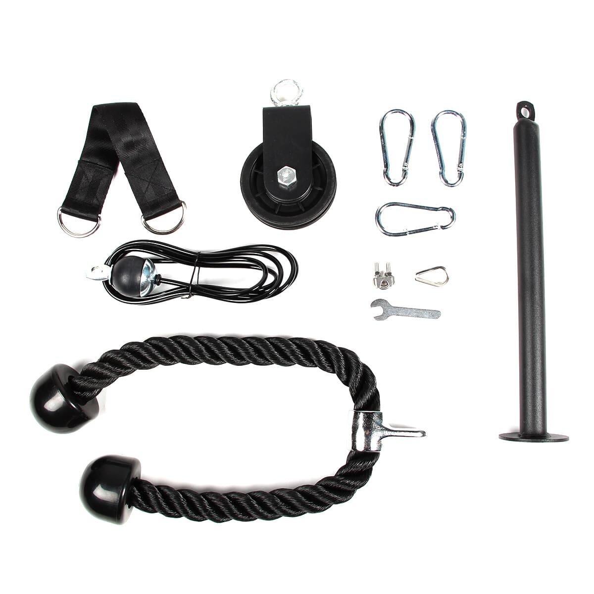 Poulie musculation GladiatorFit Pulley System 200x9x9 cm Noir 2/5