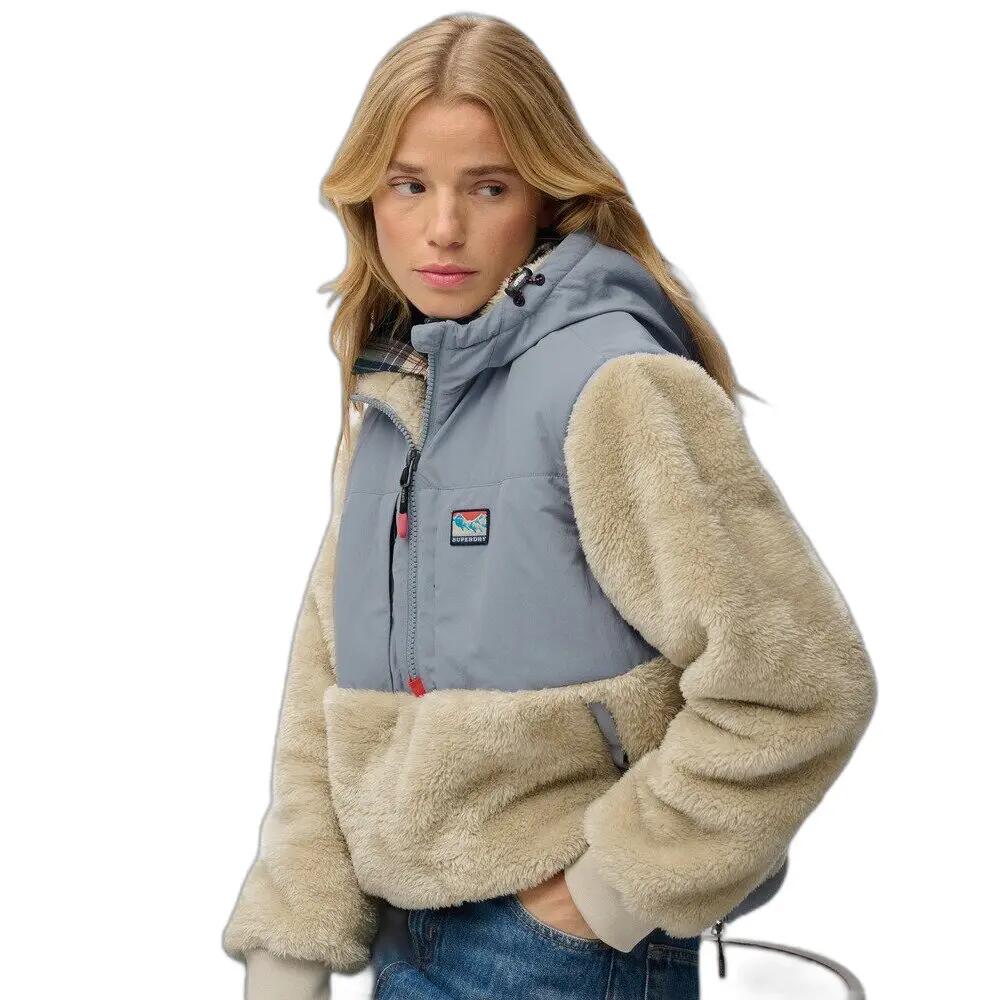 Kurtka hybrydowa zapinana na zamek damska Superdry 3/6